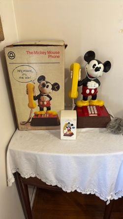 Mickey Mouse Phone With Matching Ornament