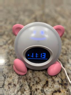 Kids Sleep Trainer Alarm Clock + Night Light & Sound Machine