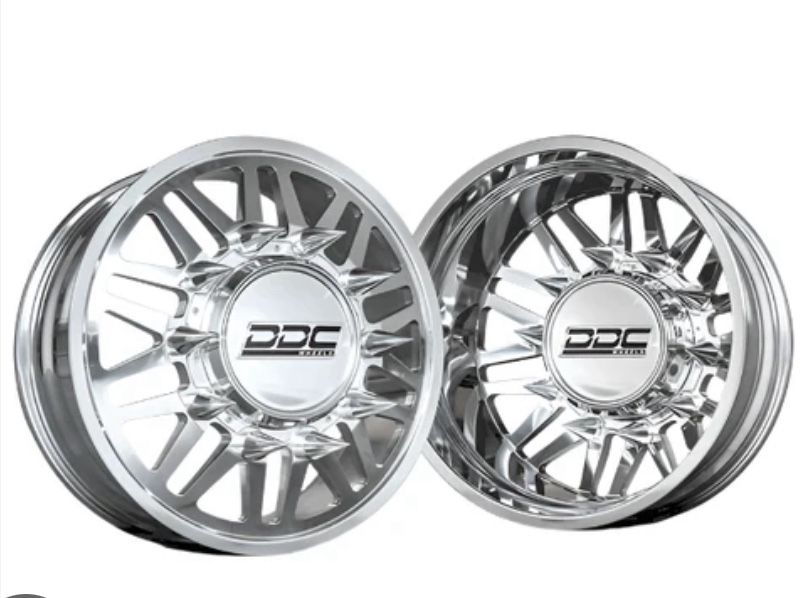 Dually Wheels 20” DDC Aftermath polished Dually Wheels