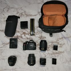 Nikon DSLR D3100 Bundles With 4 Lens And Extra - See Description