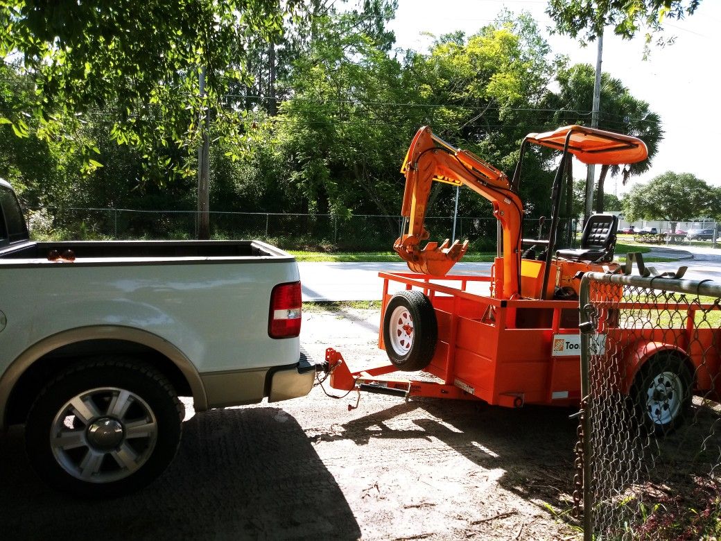 Dig ,drainfied more plant. Trees fence pole to do excavator