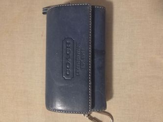 Vintage COACH-Est.1941 Wallet Leather Flap Snap Front Style-Zip Interior