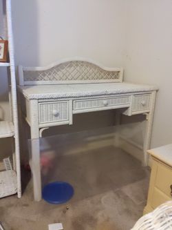 Wicker Desk