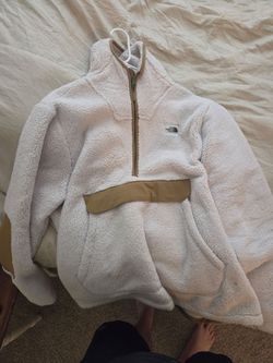 North face sherpa fleece hoodie sz xl