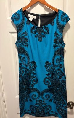Studio by London Times Paisley Sheath Dress women’s Size 14