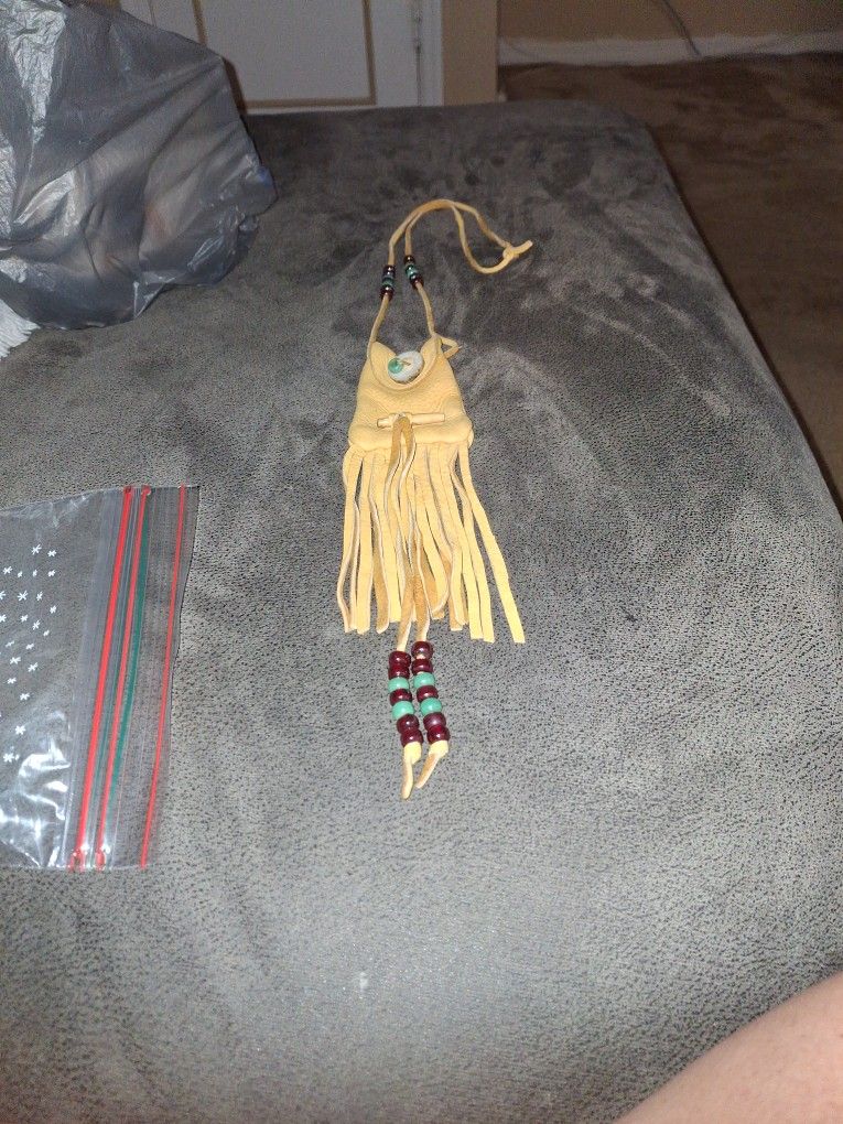 Authentic antique native american medicine bag