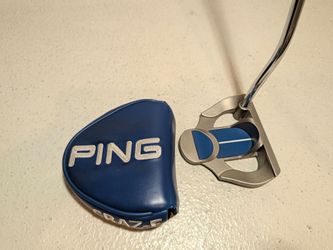 MINT! RARE!! PING G2i CRAZ-E PUTTER 34" BLACK DOT Mallet w/ MATCHING HEADCOVER IN FANTASTIC CONDITION