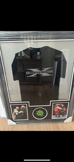 Autographed Mike Tyson Framed DX WWF/WWE Shirt 