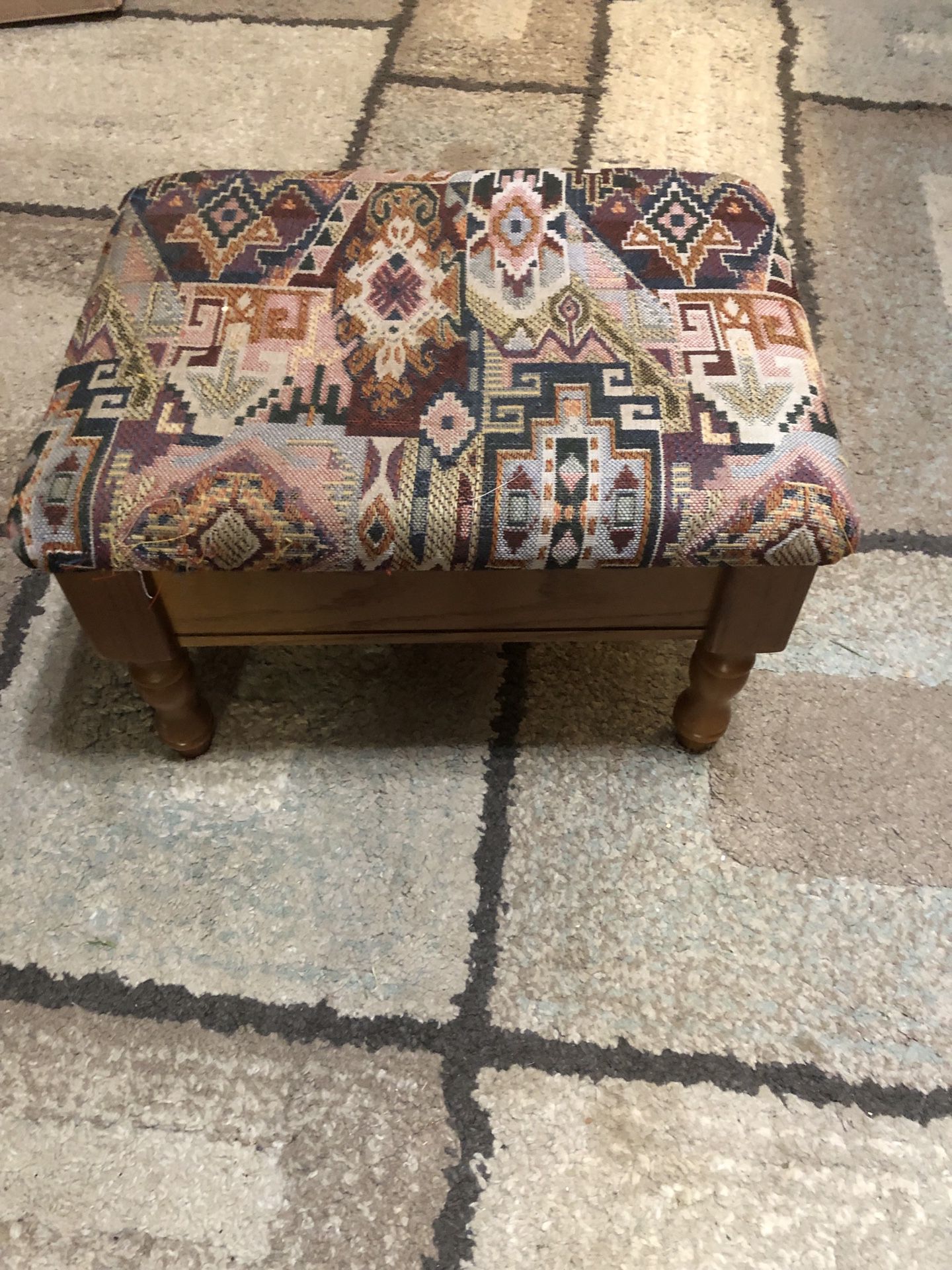 Small Foot Stool With Storage