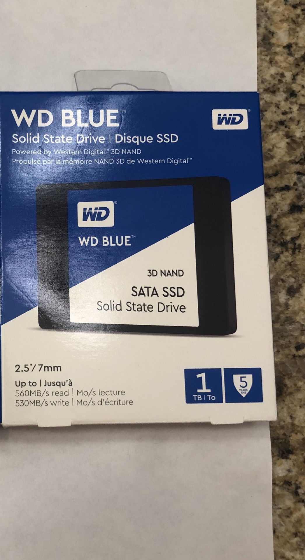 1TB WD Blue SSD 2.5”