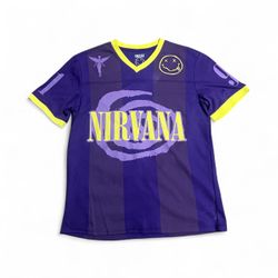 Nirvana In Utero "91" purple Soccer JERSEY size medium NWOT