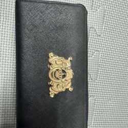 Black Leather Women Purse Wallet