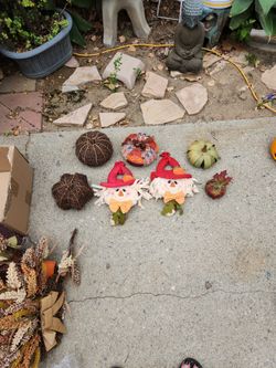 Pumpkins And Scarecrow  Door Hangers