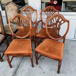 Vintage Orange Dining Chairs (in Store) 
