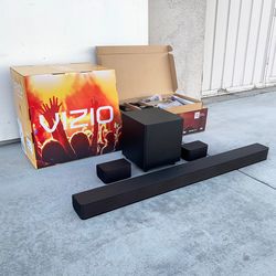 (NEW) $140 VIZIO 5.1 Home Theater Sound Bar, Bluetooth, Wireless Subwoofer, Dolby Audio Soundbar w/ Remote Control V51x-J6