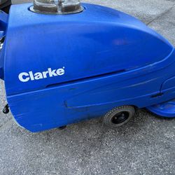 Clarke Focus S33 Walk Behind Floor Scrubber. 33” Dual Brush. Floor Cleaner