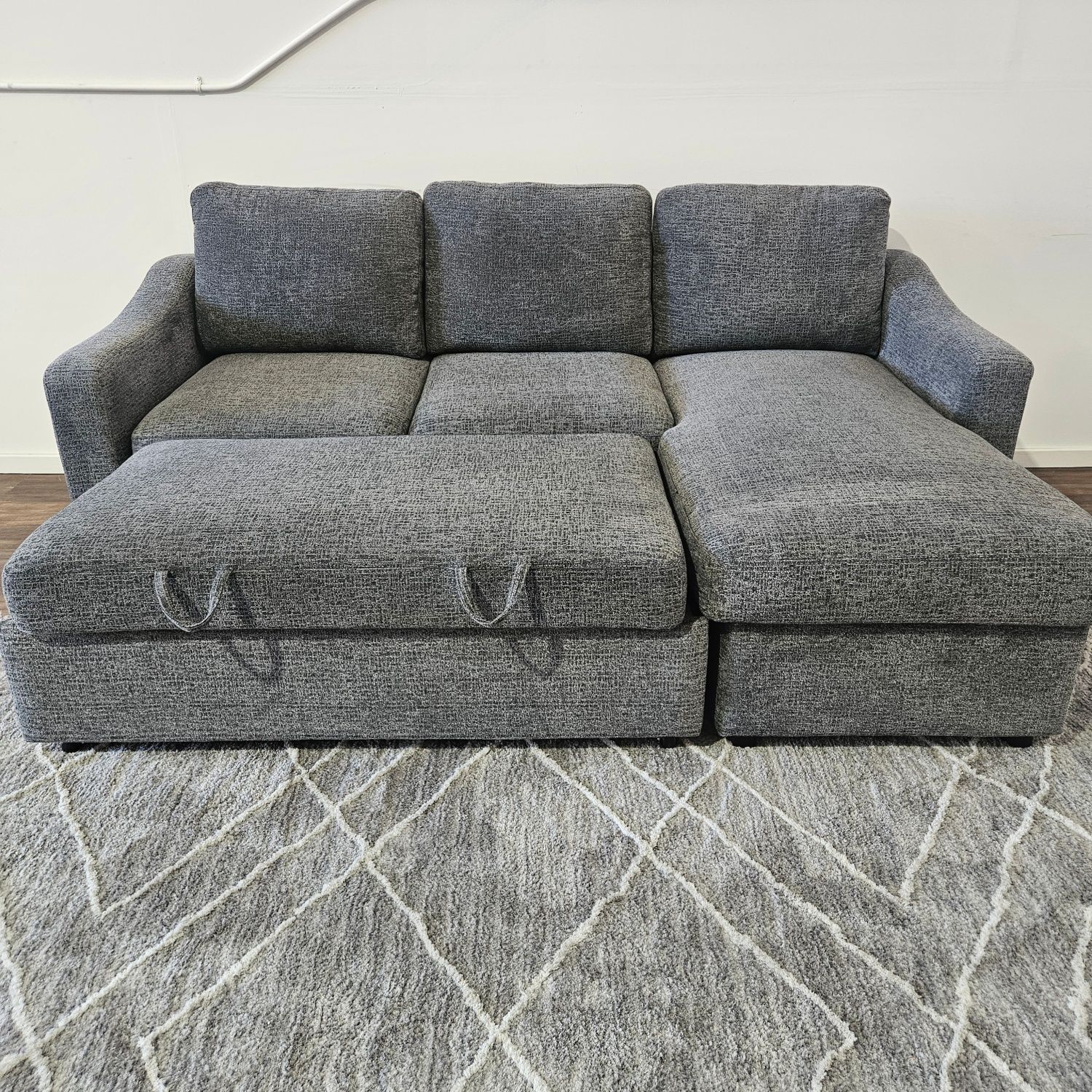 Reversible Chaise Pull out Sleeper Sectional - FREE DELIVERY