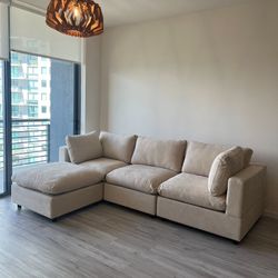 Beige Cloud Sectional (New In Box)