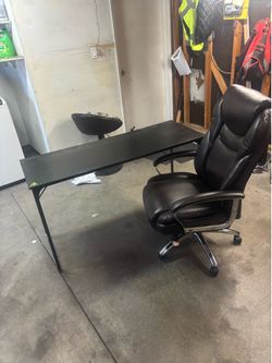Desk and chair