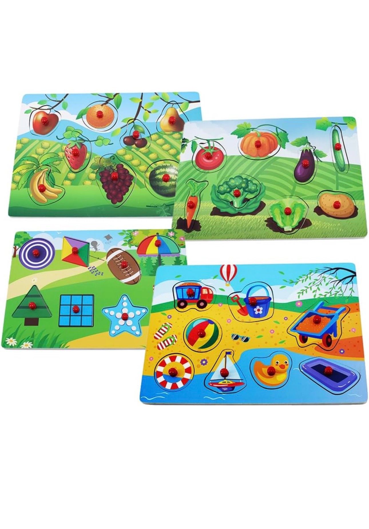Peg Puzzle Set of 4 (32 pcs)