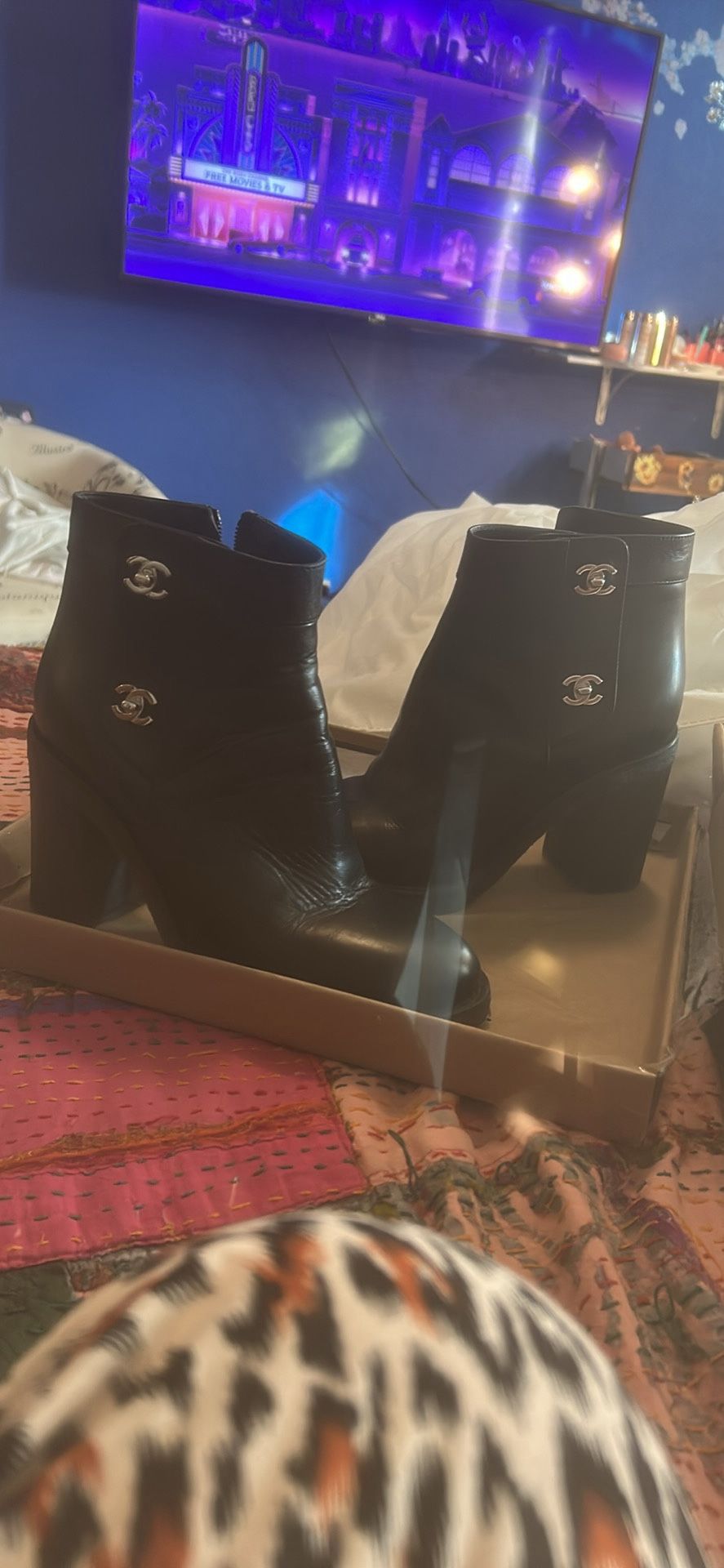 Women Boots  Chanel Authentic