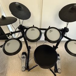 EASTROCK Electric Drum Set with Quiet Mesh Drum Pads