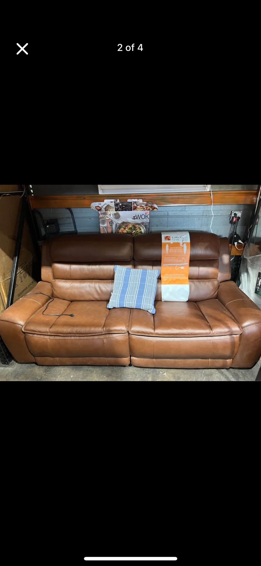 Brown Leather Electric Recliner Couch Costco