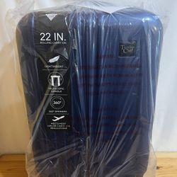Traveler’s Club Hardside Spinner Luggage, Navy Blue, Carry-On 22-Inch  Brand New $70 Meet Up In Irving @dfwgoods 