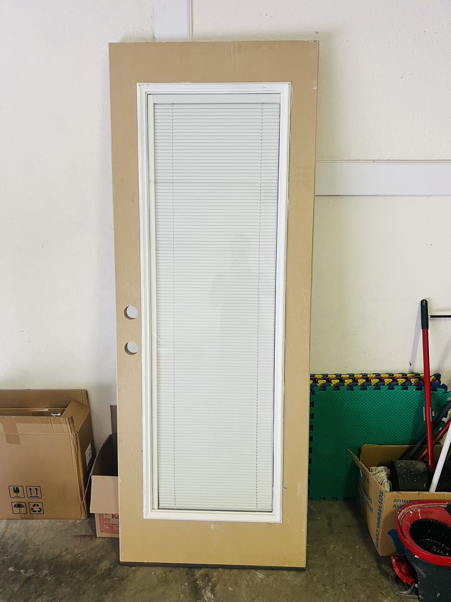 Exterior Door With Mini Blind 30x79.25