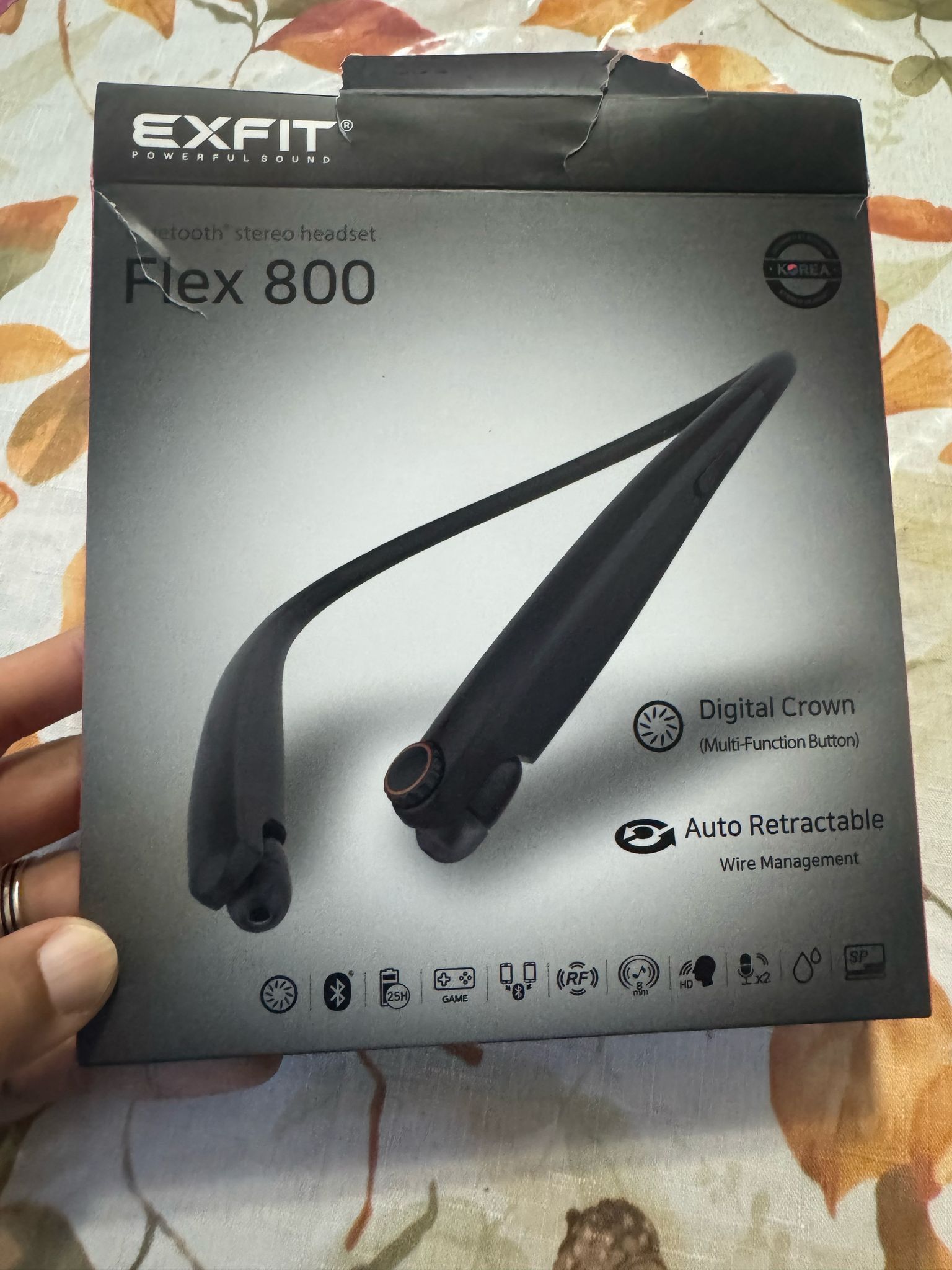 Flex 800, Bluetooth Retractable Neckband, Around The Neck Headphones