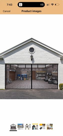 Garage screen door