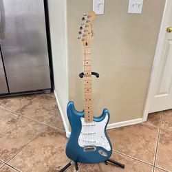 Fender Stratocaster MIM Electric Guitar – Metallic Blue – Vintage 90s