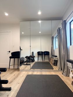 Large Floor-to-Ceiling Mirror PAX Closets (2)