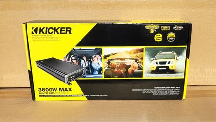 Kicker 1800 RMS 3600 Watts Max Mono Subwoofer Amplifier CX CXA1800.1 46CXA1800.1T 🚨 Payment Options Available 🚨 No Credit Needed 🚨