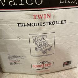 Valco Twin Tri-mode Stroller Sunrise Navy