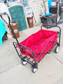 Red Wagon Portable Utility Collapsible/Folding Wagon,