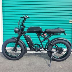 NEW! 750 Watt, Electric Bike, Dual Battery, 33-35 Mph, 80 Mile Distance, Black Green Or Red 