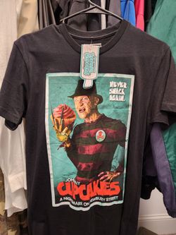 Johnny Cupcakes Nightmare on Newbury Street Graphic Tee (Men's Extra Small)