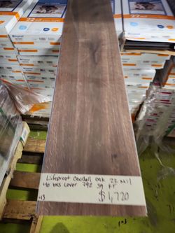 Lifeproof
Caudell Oak 22 MIL 7.4 in. W x 47.8 in. L Waterproof Click Lock Luxury Vinyl Plank Flooring (19.8 sqft/case)