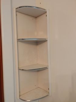 True Vintage Metal Corner Kitchen Shelf