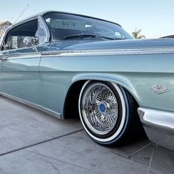 13” Lowrider Spoke Wheels And Custom Tires 