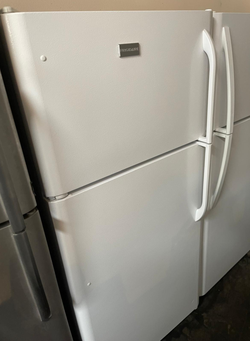 Frigidaire Top Mount Fridge – White, Clean Interior