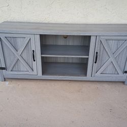 Gray Media Cabinet 