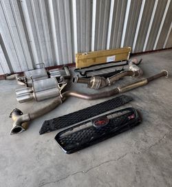 Subaru STI Turbo Back Exhaust and Grill Kit