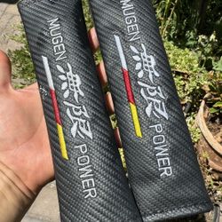 1 Pair Mugen Seat Belt Cover Pads 