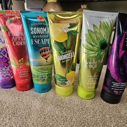 Bath & Body Lotions. New EACH. No Holds 