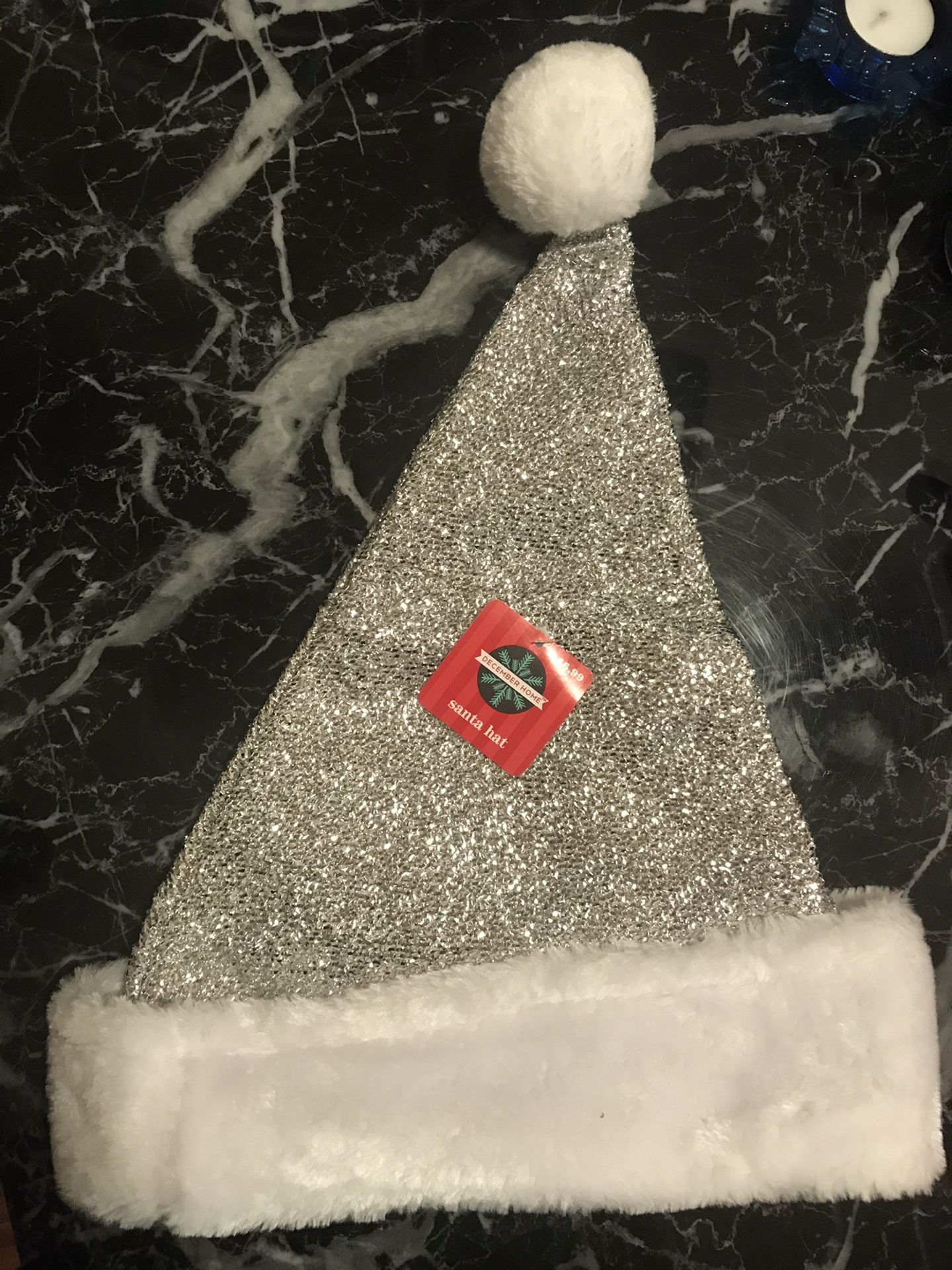 Brand new: 4 Christmas hats, 1 stocking