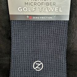 New Zero Friction Premium Microfiber Golf Towel