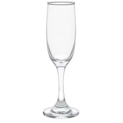 Tapered Glass Champagne Flutes, 6.25 oz. (4 Pack)