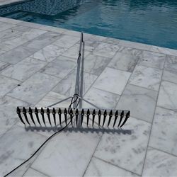 aluminum-contractor rake or lake weed rake